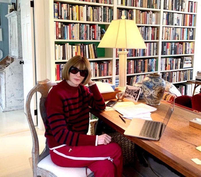 Anna Wintour in sweatpants